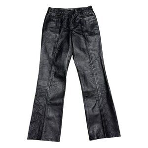 VINTAGE GENUINE LEATHER BGN & Co. Motorcycle Biker Pants Womens Small 26x30